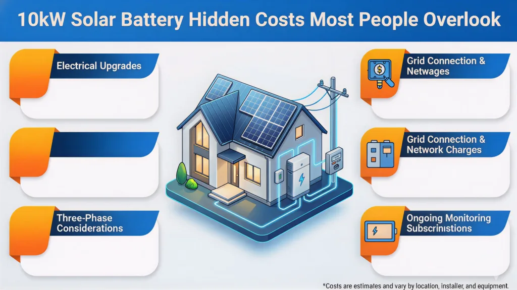 10kW solar batteryHidden Costs